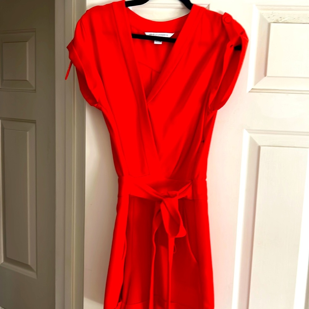 •   Diane von Furstenberg shorts Romper- red